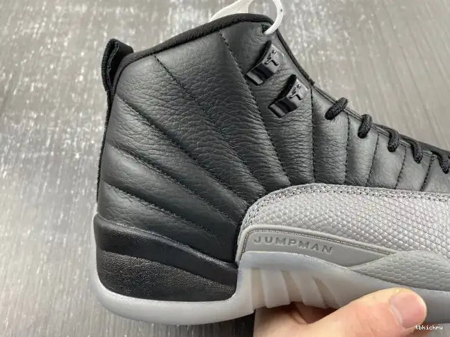 Rep TBkick CT8013-019 Air Jordan 12 Wolf Grey Black 0531